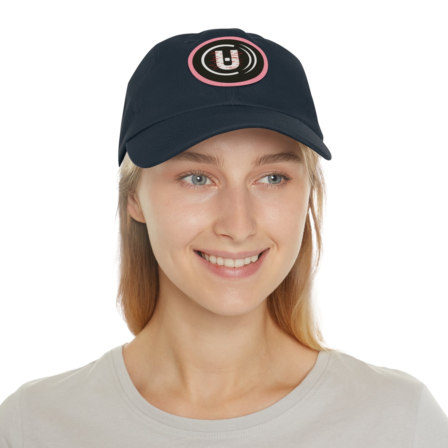 Dad Hat with Round Leather Patch - Unfitware Symbol