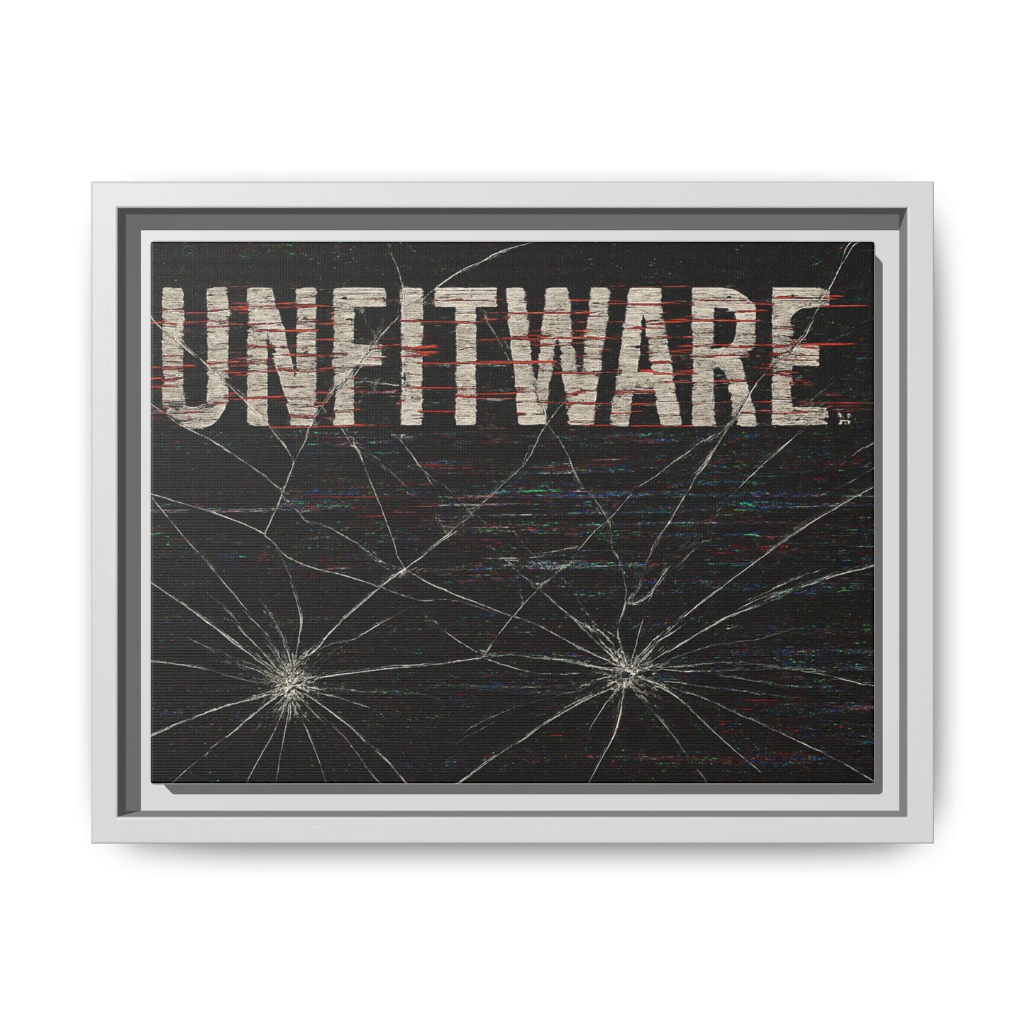 Framed Canvas Art Print - Unfitware - Modern Wall Decor, Unique Gift for Art Lovers, Home Decor, Gallery Wall