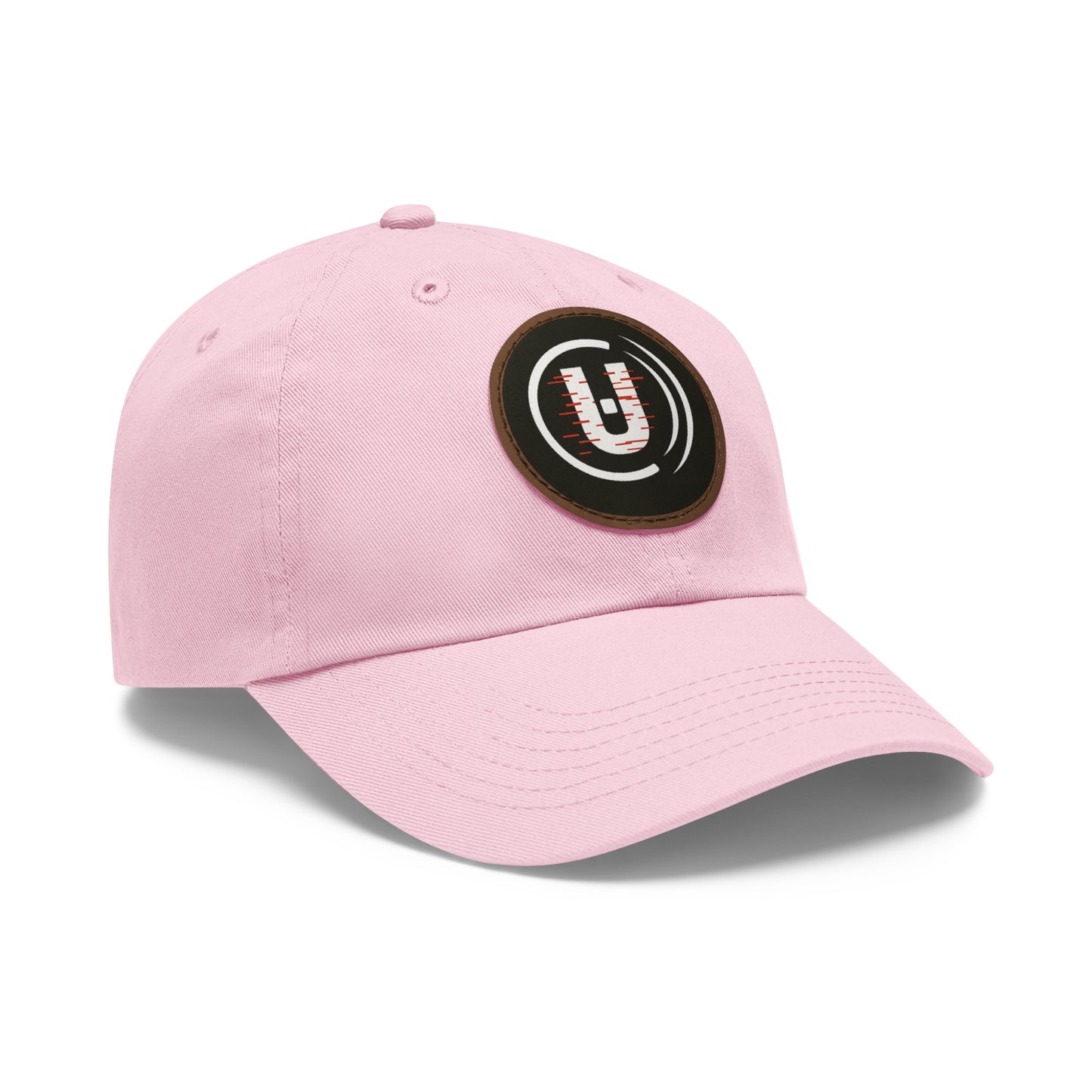 Dad Hat with Round Leather Patch - Unfitware Symbol