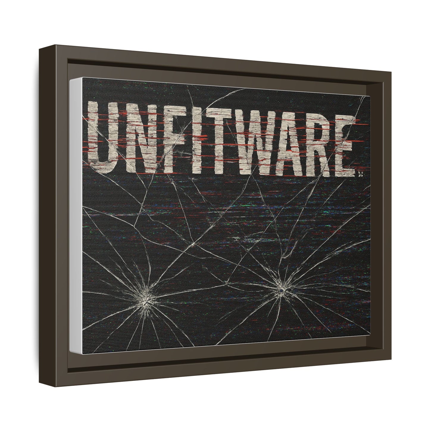 Framed Canvas Art Print - Unfitware - Modern Wall Decor, Unique Gift for Art Lovers, Home Decor, Gallery Wall
