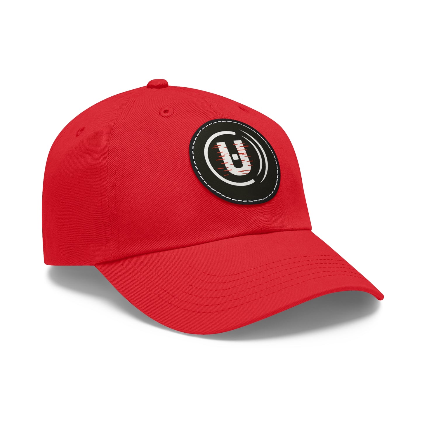 Dad Hat with Round Leather Patch - Unfitware Symbol