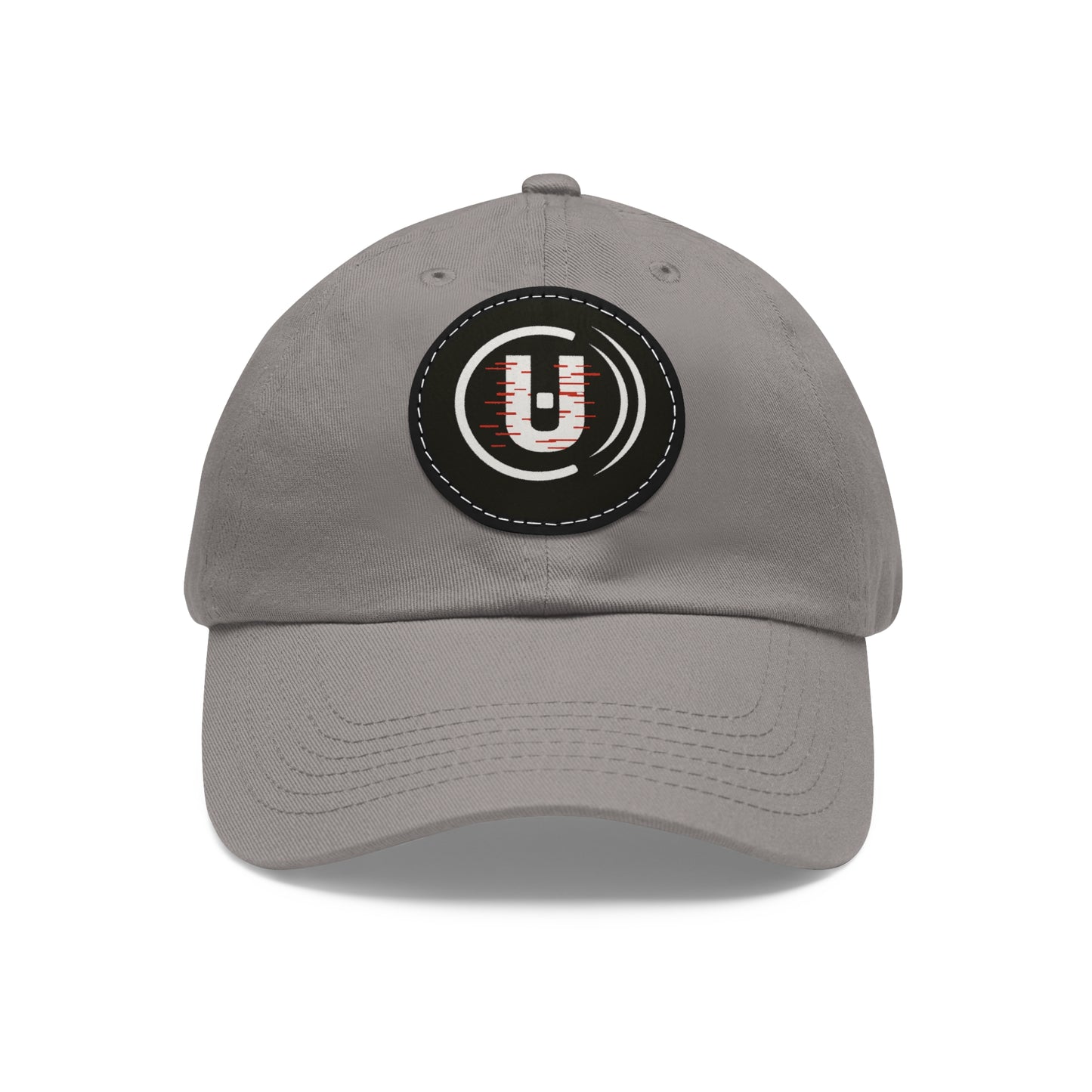 Dad Hat with Round Leather Patch - Unfitware Symbol