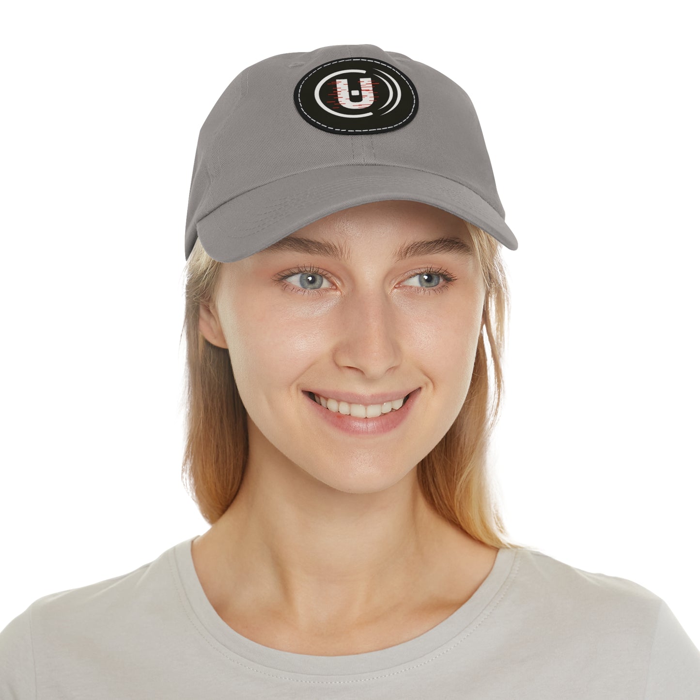 Dad Hat with Round Leather Patch - Unfitware Symbol