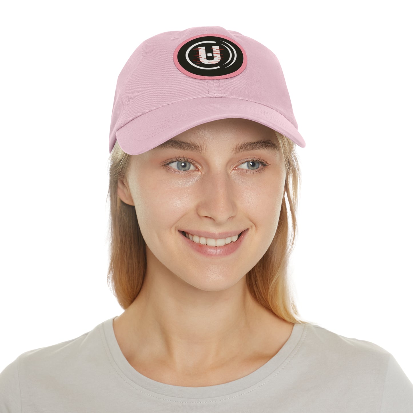 Dad Hat with Round Leather Patch - Unfitware Symbol