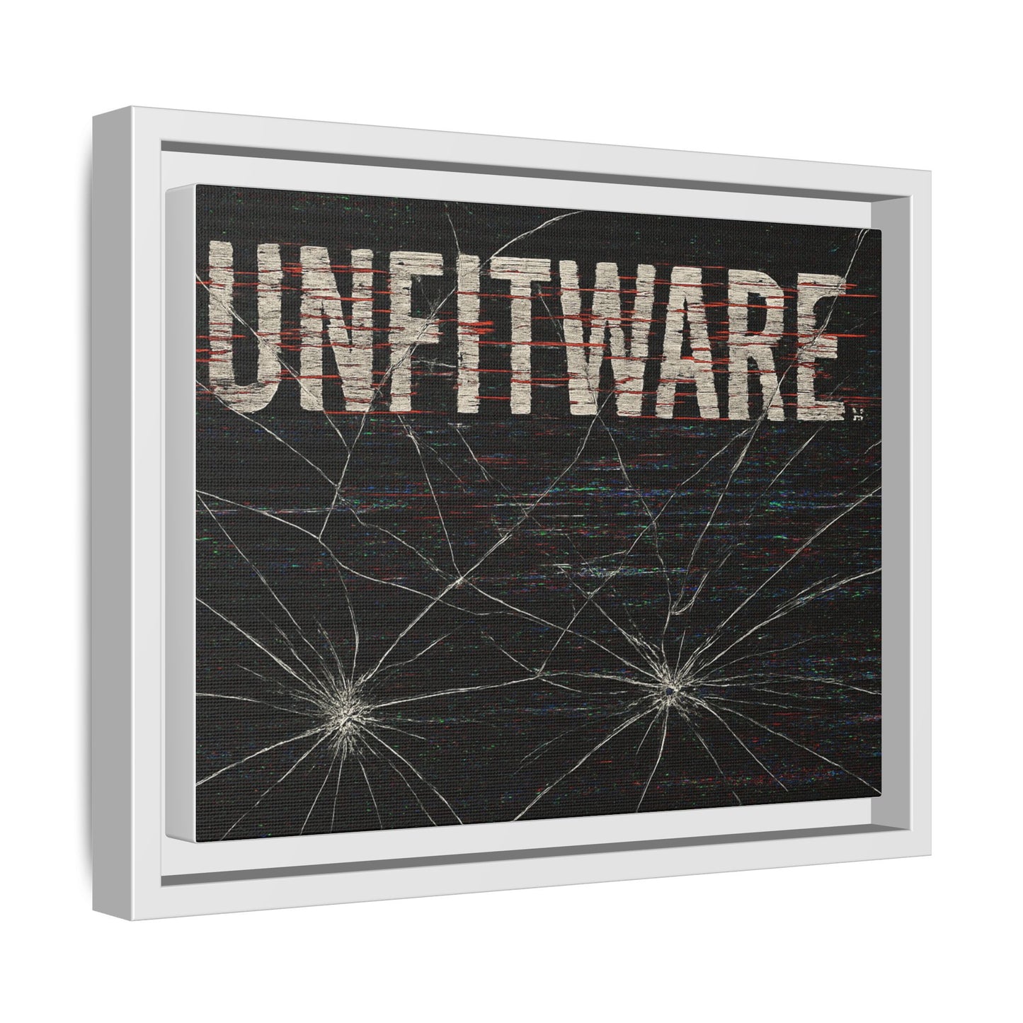 Framed Canvas Art Print - Unfitware - Modern Wall Decor, Unique Gift for Art Lovers, Home Decor, Gallery Wall