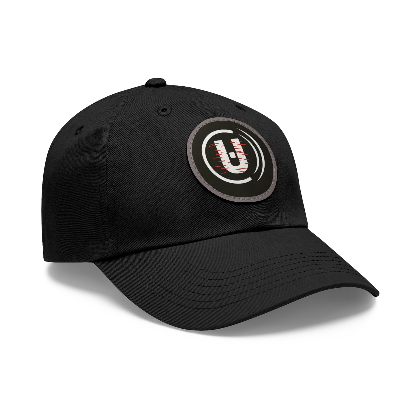 Dad Hat with Round Leather Patch - Unfitware Symbol