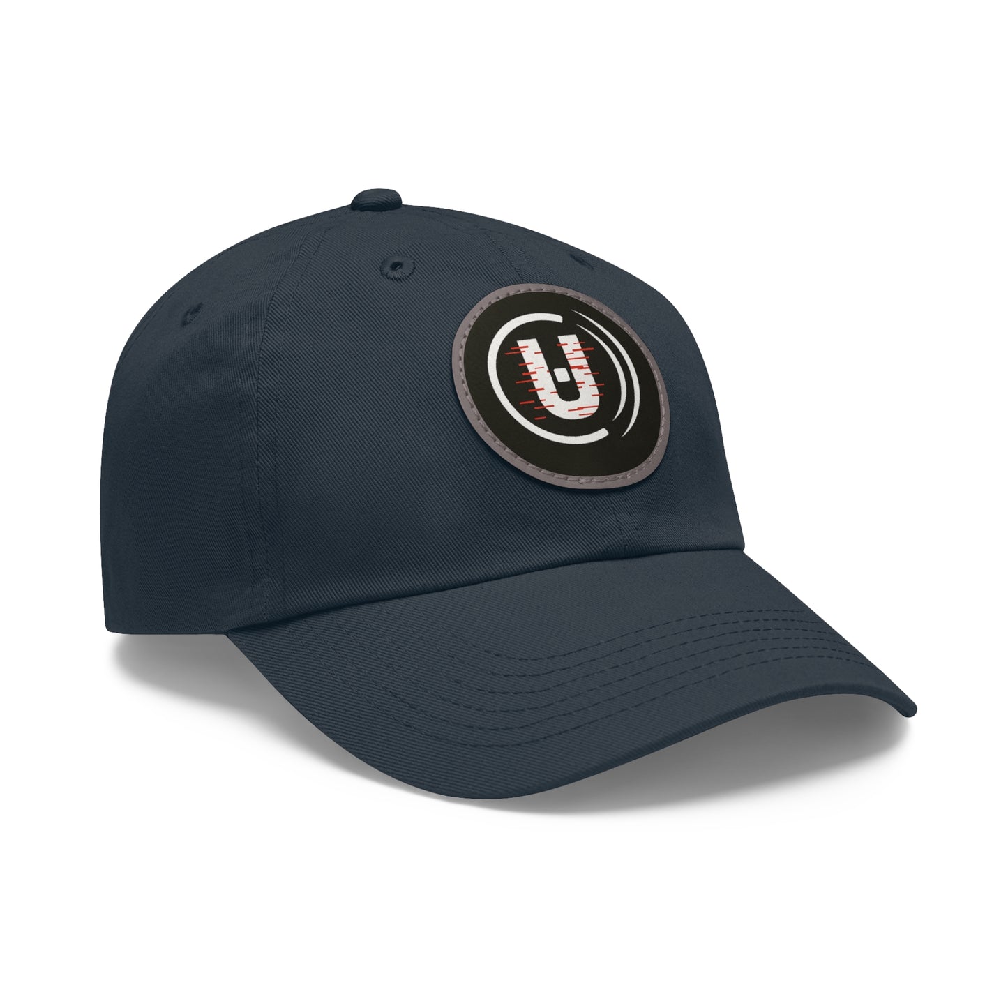 Dad Hat with Round Leather Patch - Unfitware Symbol