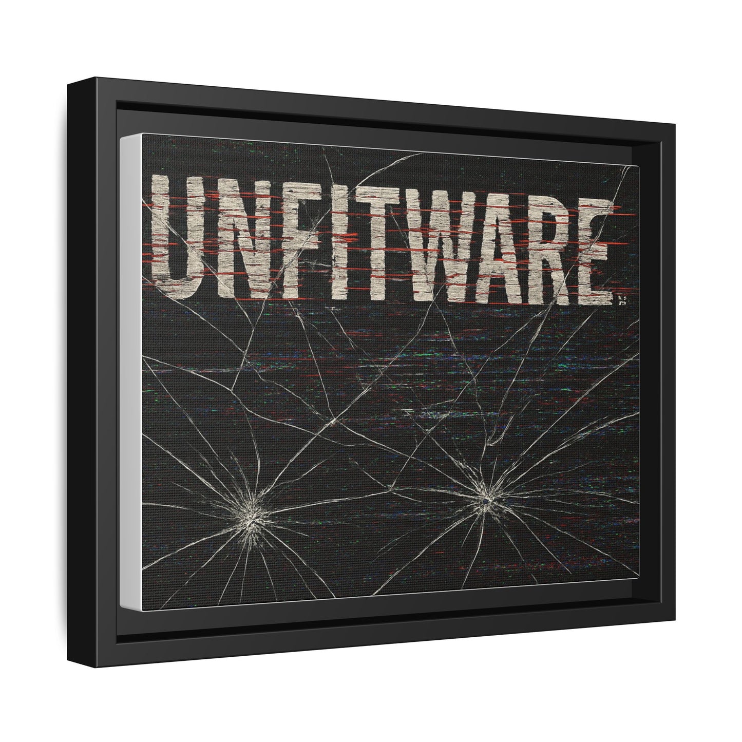 Framed Canvas Art Print - Unfitware - Modern Wall Decor, Unique Gift for Art Lovers, Home Decor, Gallery Wall