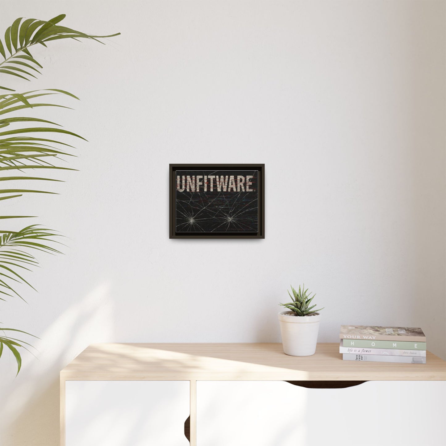 Framed Canvas Art Print - Unfitware - Modern Wall Decor, Unique Gift for Art Lovers, Home Decor, Gallery Wall
