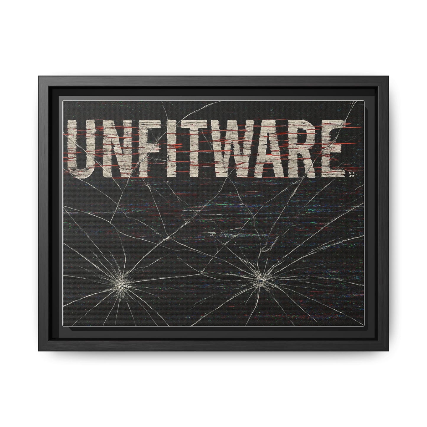 Framed Canvas Art Print - Unfitware - Modern Wall Decor, Unique Gift for Art Lovers, Home Decor, Gallery Wall