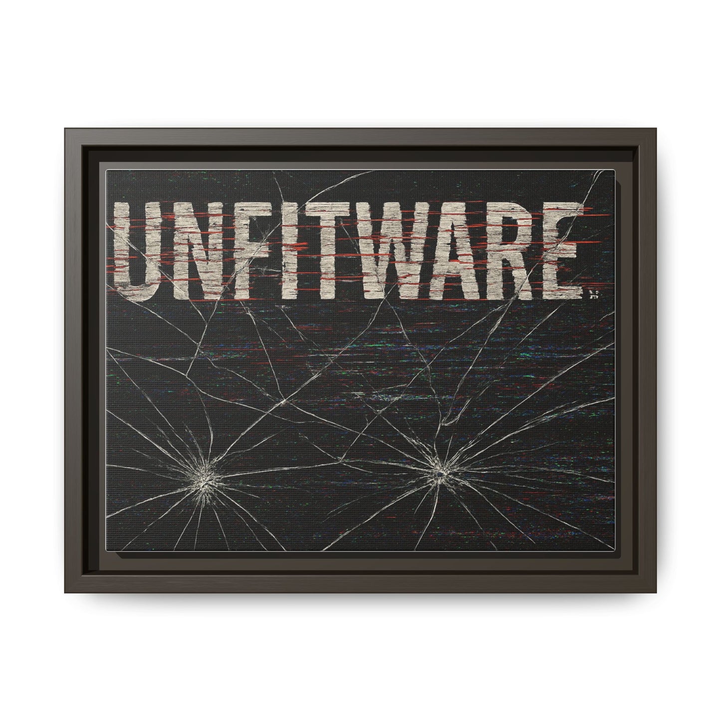 Framed Canvas Art Print - Unfitware - Modern Wall Decor, Unique Gift for Art Lovers, Home Decor, Gallery Wall