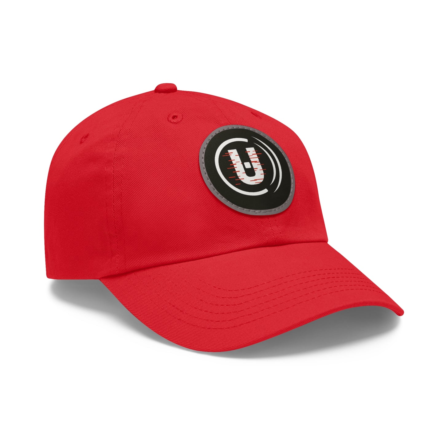 Dad Hat with Round Leather Patch - Unfitware Symbol