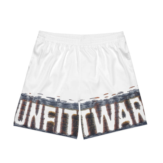 Men's Elastic Beach Shorts - UNFITWARE Graphic Swimwear for Summer Fun