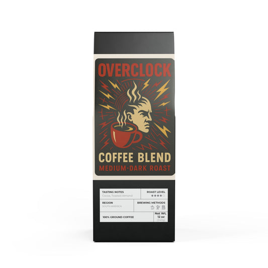 OVERCLOCK BLACKOUT™ — Cascades Roast (Medium-Dark) Stimulation for the Soul-Dead.