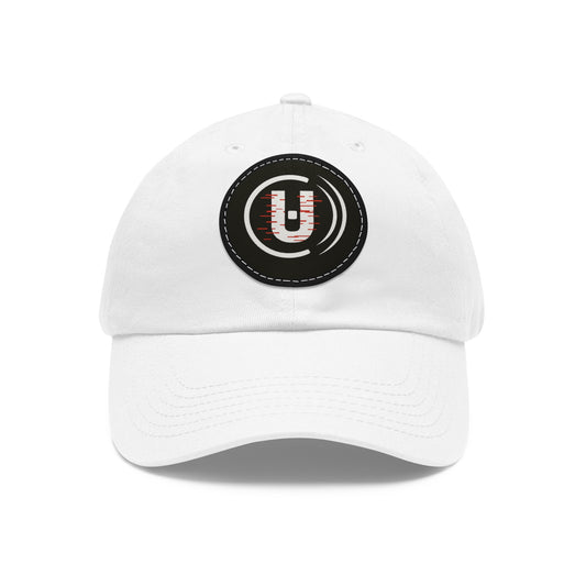 Stylish Dad Hat with Round Leather Patch, Casual Cap for Dads, Gifts for Father's Day, Summer Style, Everyday Wear