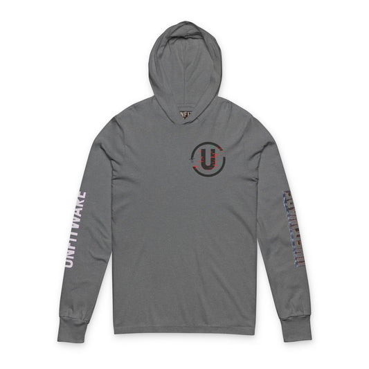 Unisex Hooded Long Sleeve Tee - Comfortable Casualwear with Unique Graphic Design