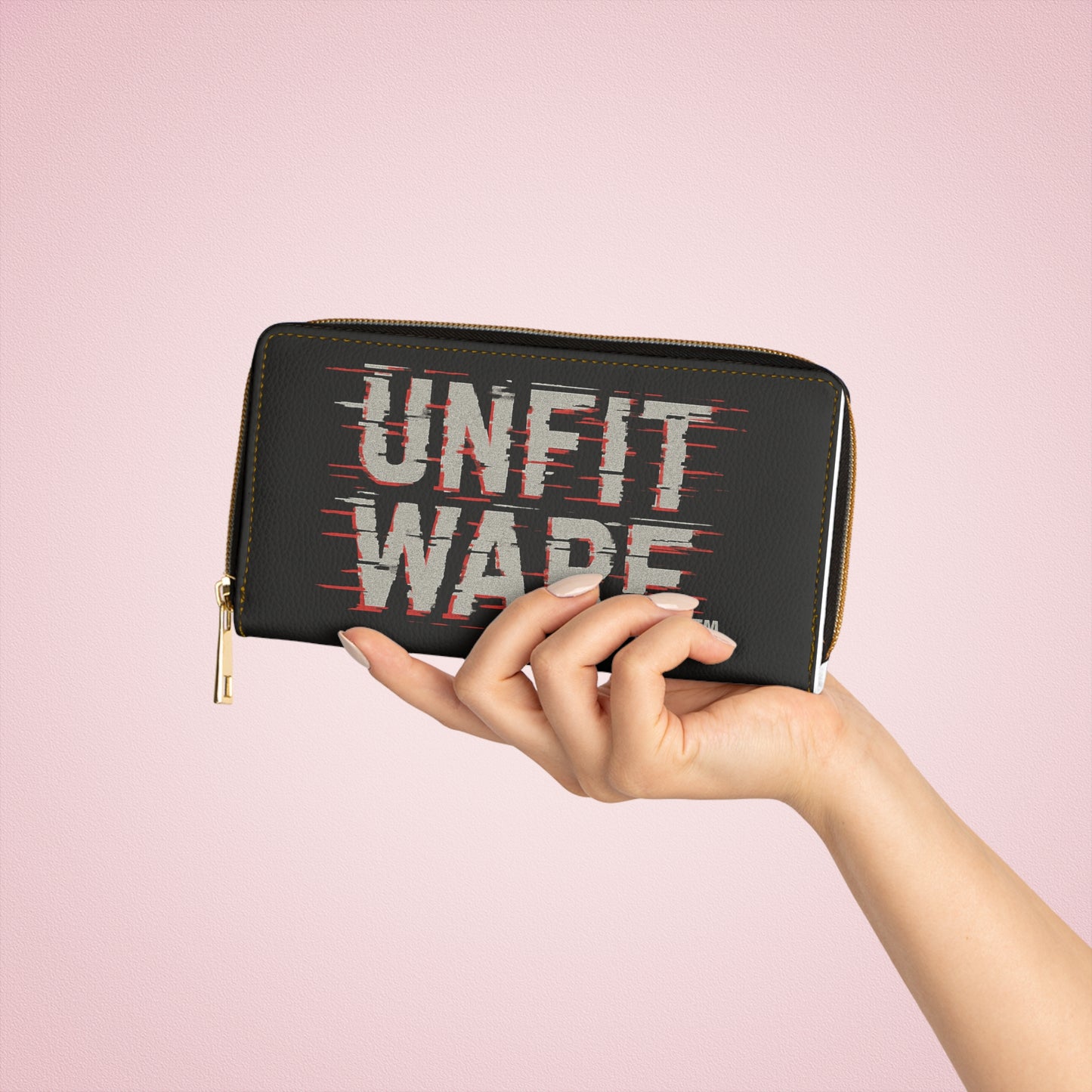 Zipper Wallet - Unfitware Logo
