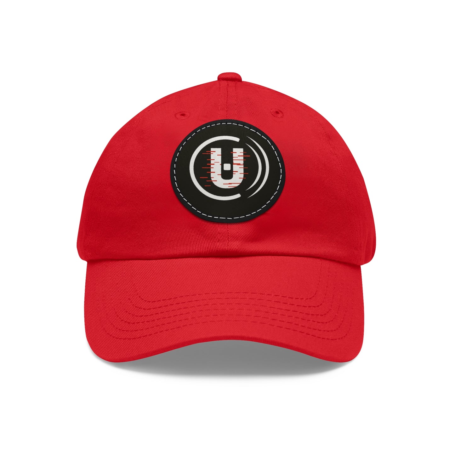 Dad Hat with Round Leather Patch - Unfitware Symbol