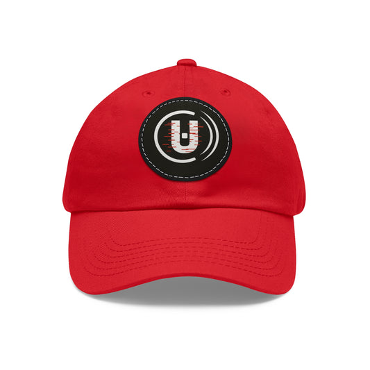 Dad Hat with Round Leather Patch - Unfitware Symbol