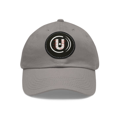Dad Hat with Round Leather Patch - Unfitware Symbol