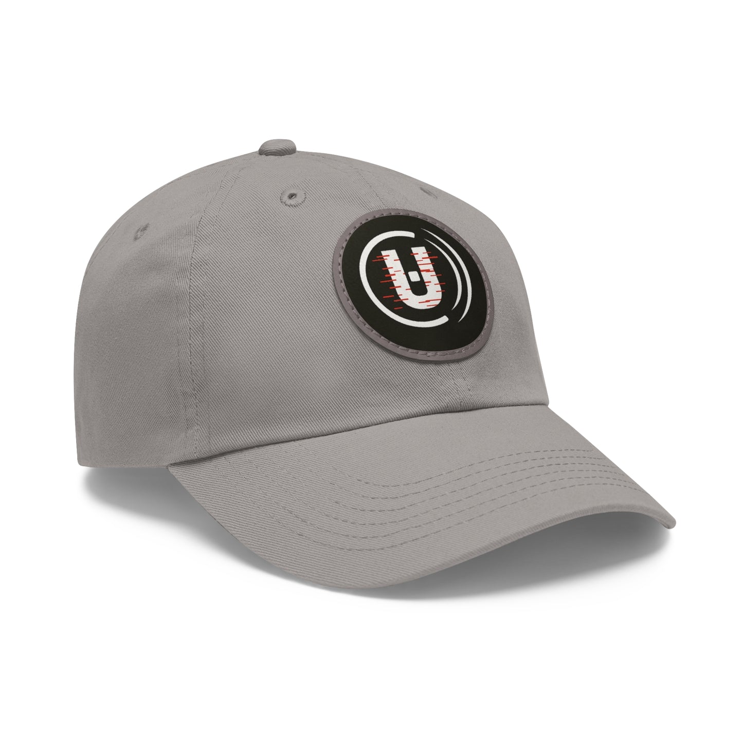 Dad Hat with Round Leather Patch - Unfitware Symbol