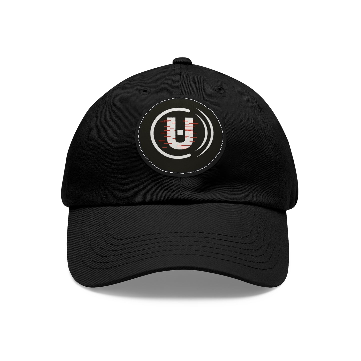 Dad Hat with Round Leather Patch - Unfitware Symbol