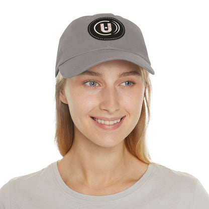 Dad Hat with Round Leather Patch - Unfitware Symbol
