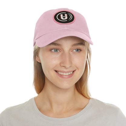 Dad Hat with Round Leather Patch - Unfitware Symbol