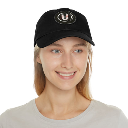Dad Hat with Round Leather Patch - Unfitware Symbol