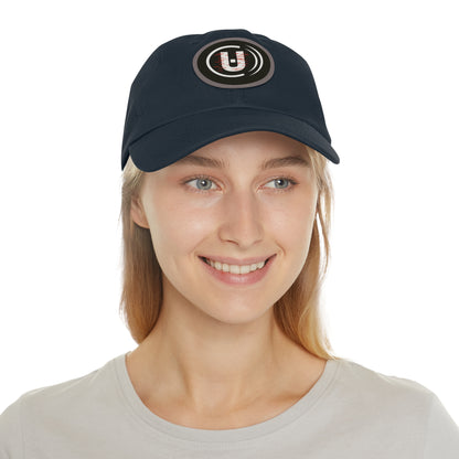 Dad Hat with Round Leather Patch - Unfitware Symbol