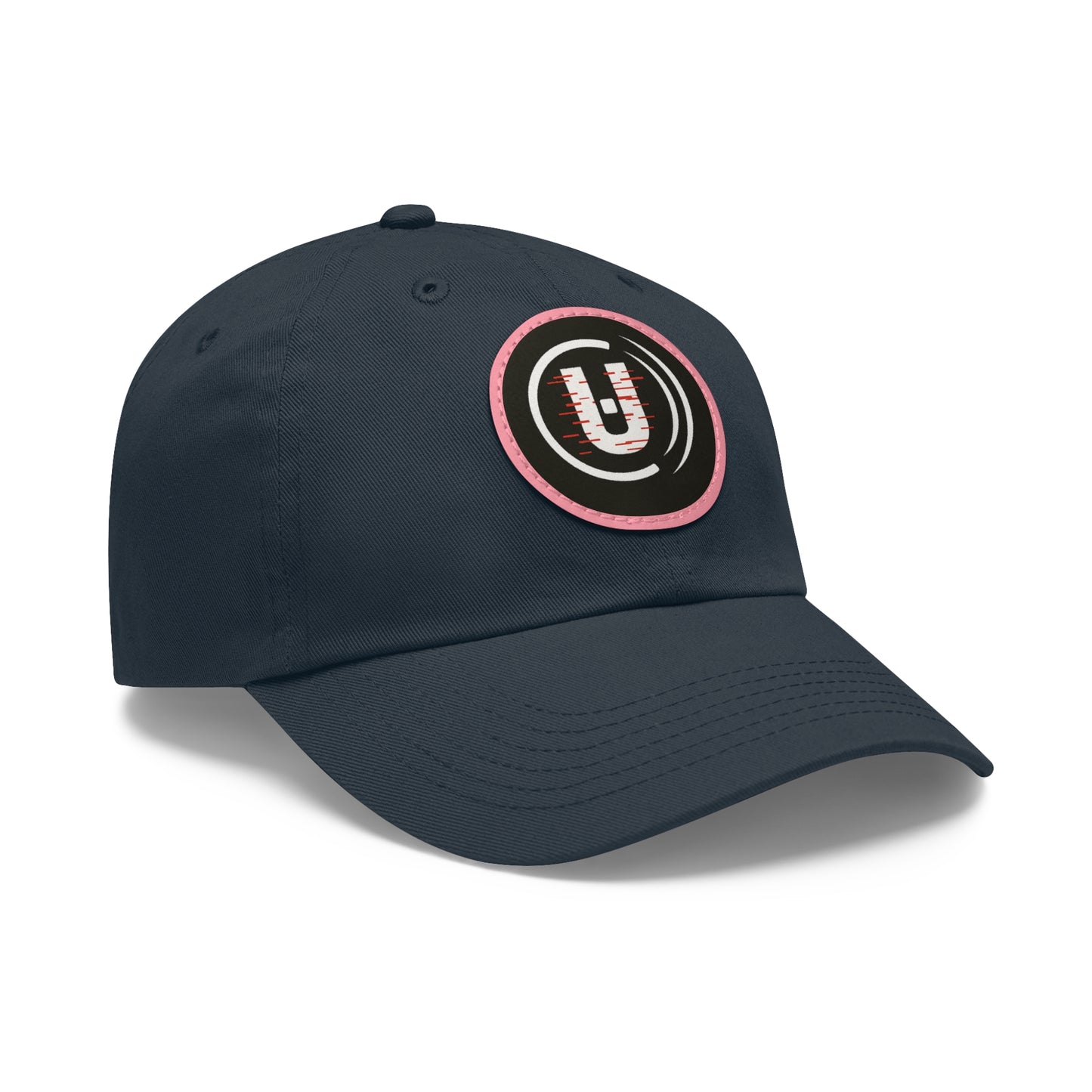 Dad Hat with Round Leather Patch - Unfitware Symbol
