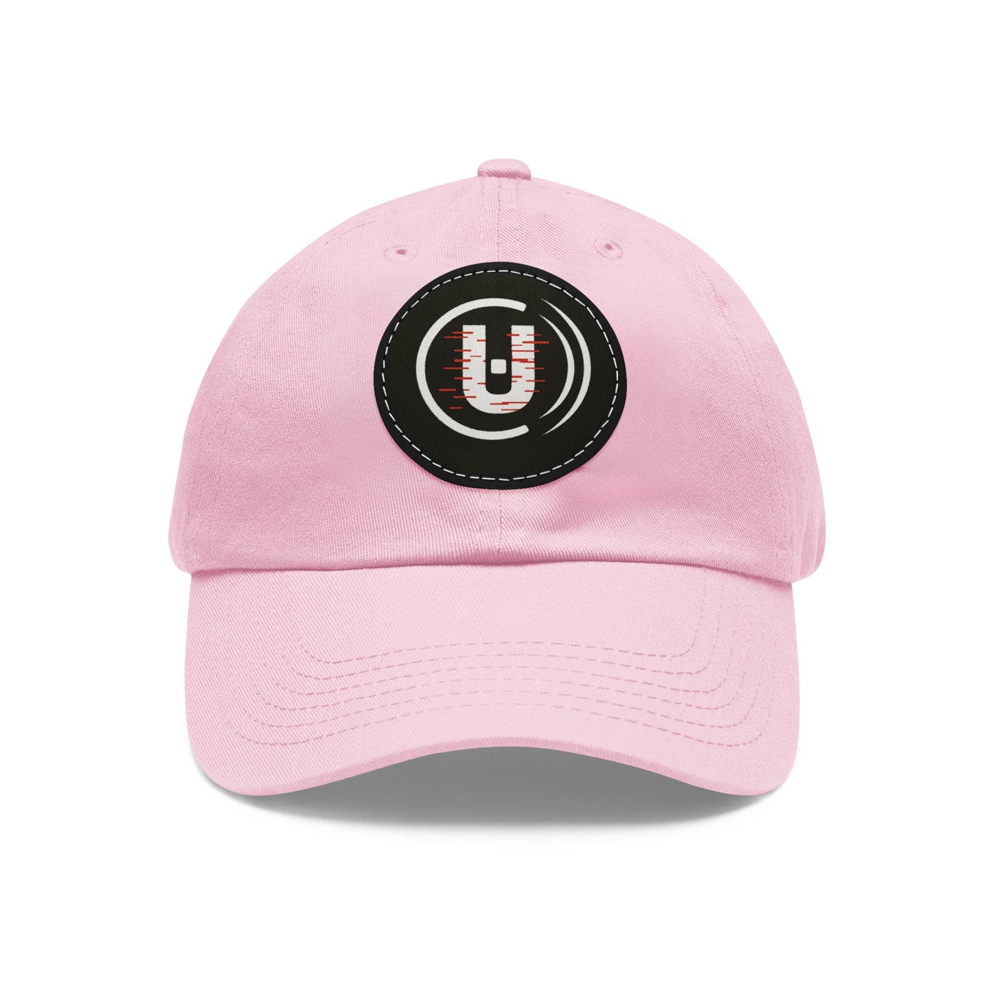 Dad Hat with Round Leather Patch - Unfitware Symbol