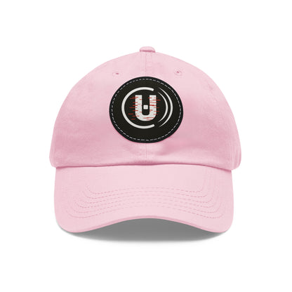 Dad Hat with Round Leather Patch - Unfitware Symbol