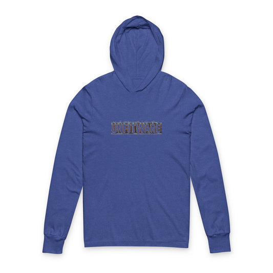 Unisex Hooded Long Sleeve Tee - 'Log Out. Drop In. Reclaim.'