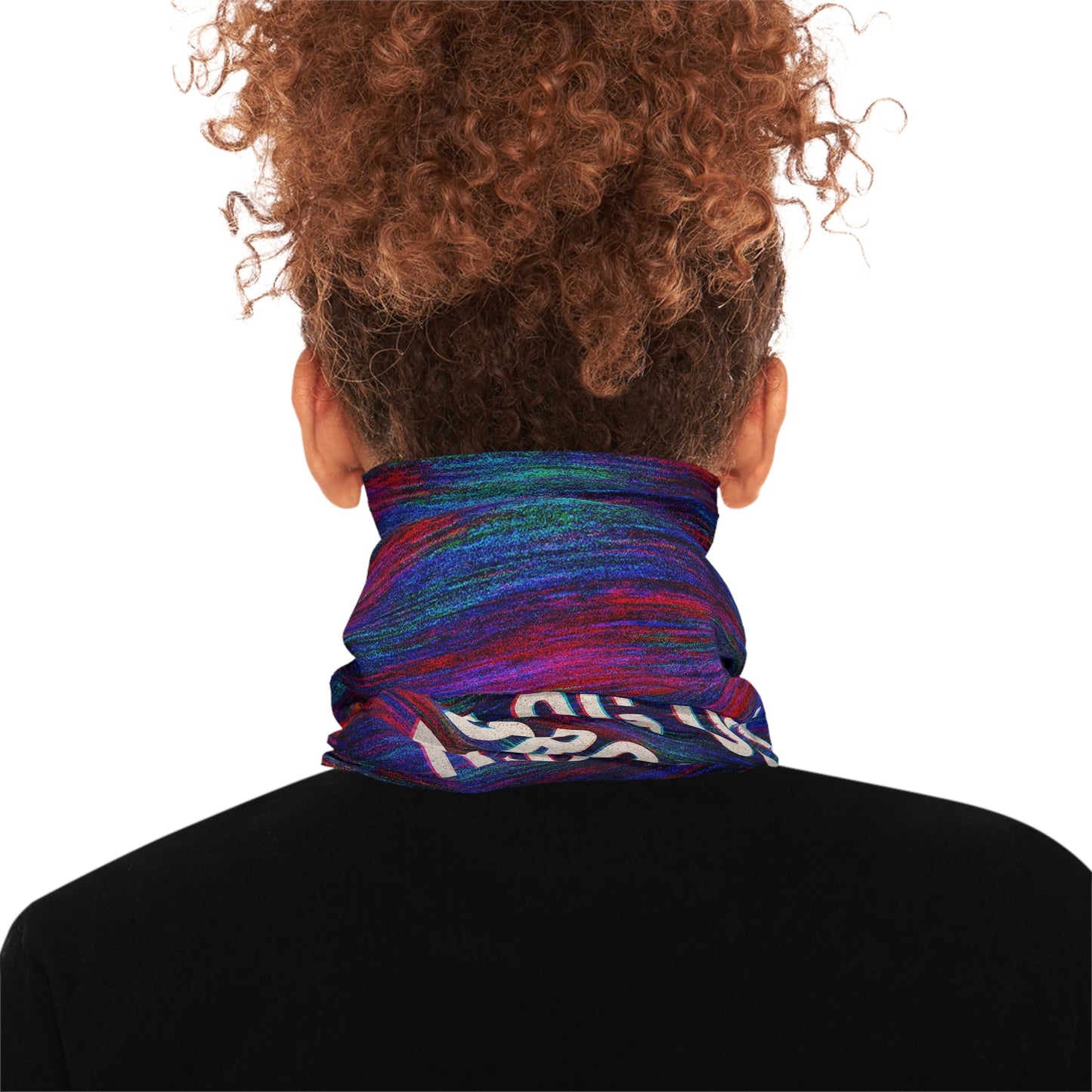 Colorful Lightweight Neck Gaiter - Perfect for Outdoor Adventures, Hiking, Festivals, and Everyday Use - 'Log Out Drop In Reclaim' Design