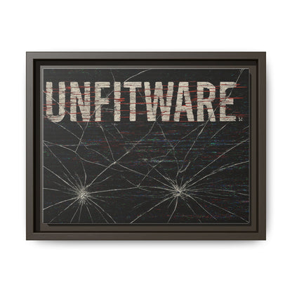 Framed Canvas Art Print - Unfitware - Modern Wall Decor, Unique Gift for Art Lovers, Home Decor, Gallery Wall