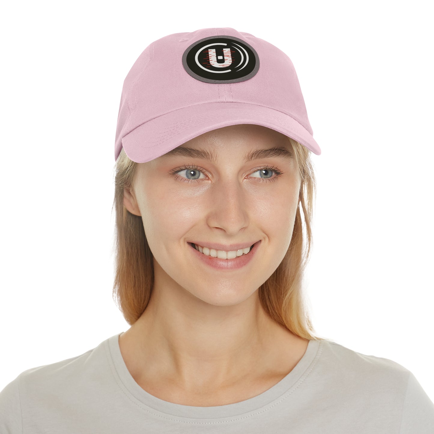 Dad Hat with Round Leather Patch - Unfitware Symbol