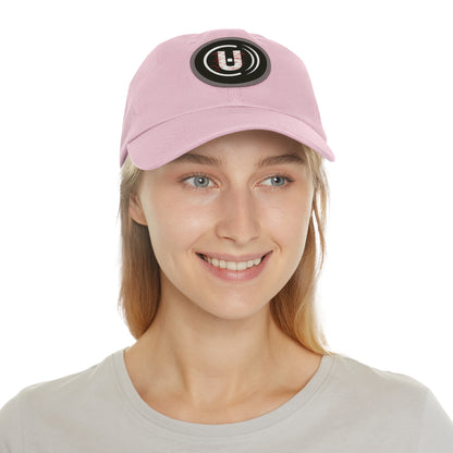 Dad Hat with Round Leather Patch - Unfitware Symbol