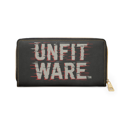 Zipper Wallet - Unfitware Logo