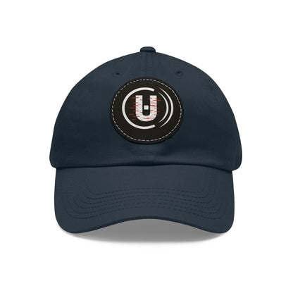 Dad Hat with Round Leather Patch - Unfitware Symbol