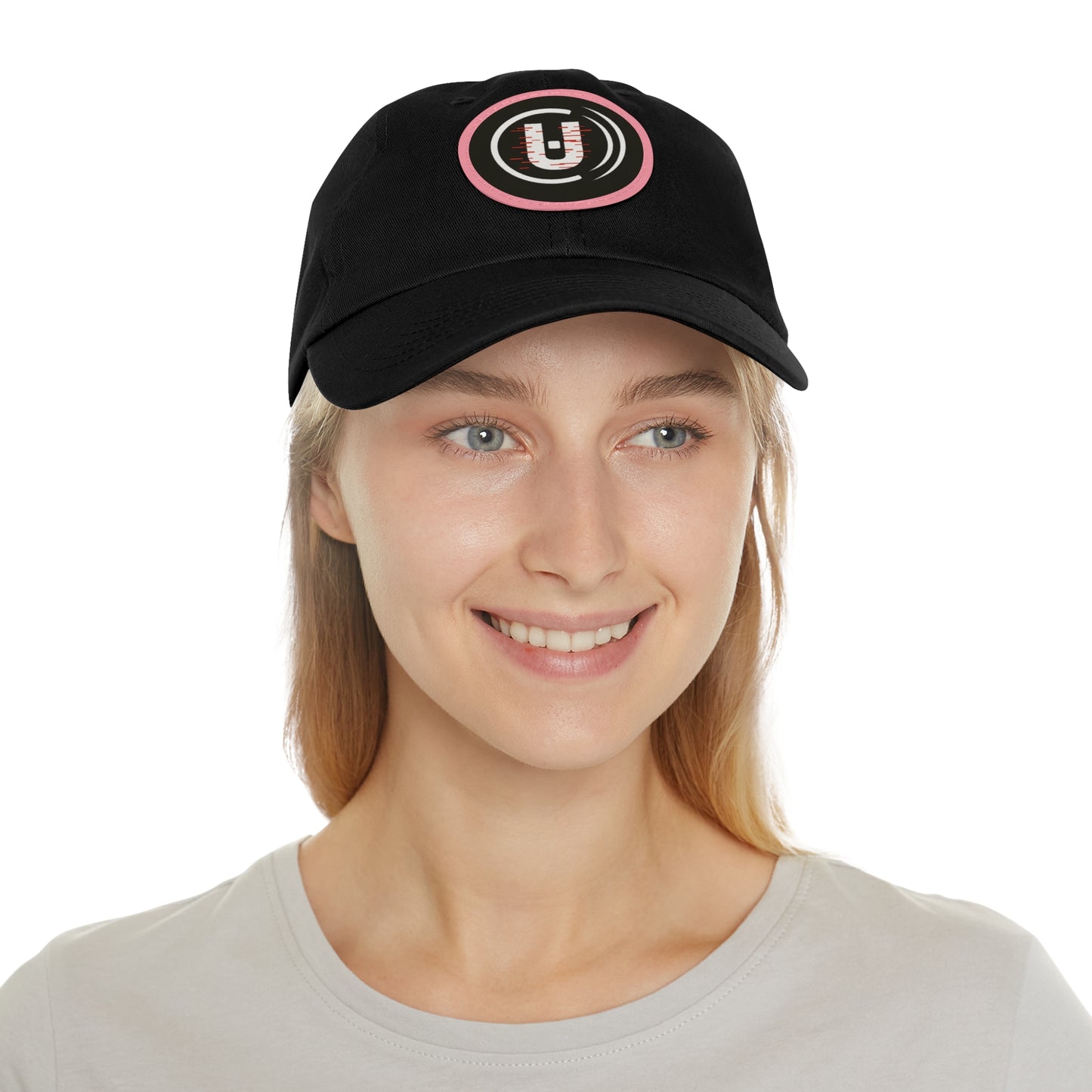 Dad Hat with Round Leather Patch - Unfitware Symbol