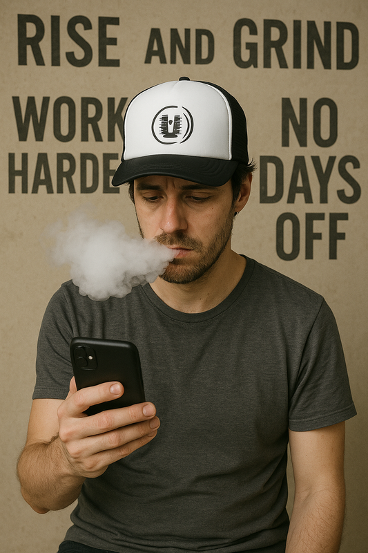 Quiet Quit Halo-- Wear it forward. wear it backward. either way—you’re not going anywhere