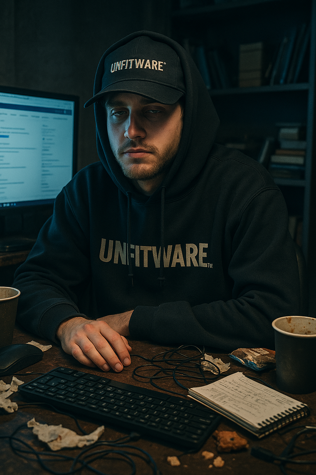 Unfit Ware Embroidered 5 Panel Cap - Casual Streetwear Hat